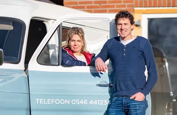 Marc en Annet ten Velde van De Veldhoeve met antibioticavrije kip van de boer uit Nederland